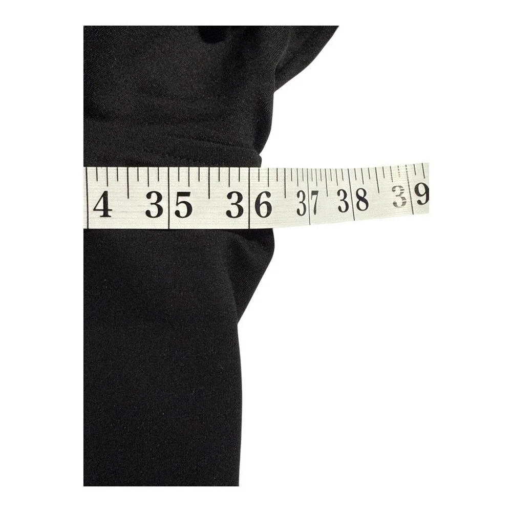 Universal Standard Black Track Jacket Zip Up Collar Green Stripe Sleeve Size 3XL